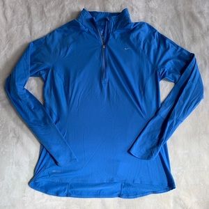 light blue nike dri-fit quarterzip